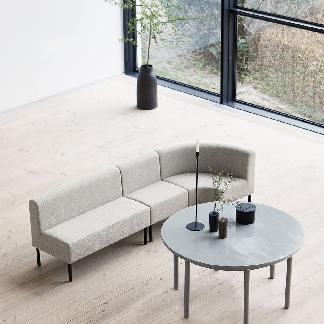 Huslege - Sofa, Corner Seater, Natural - L: 85 cm, W: 60 cm, H: 80 cm