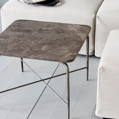 House Doctor-Sofabord, firkantet, brun-l: 60 cm, b: 60 cm, h: 45 cm