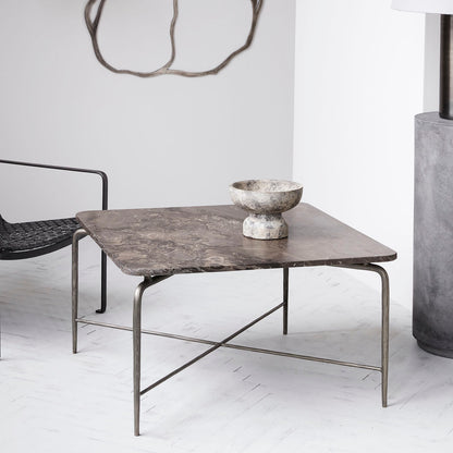 House Doctor - Salongbord, Firkantet, Brun - l: 80 cm, b: 80 cm, h: 45 cm