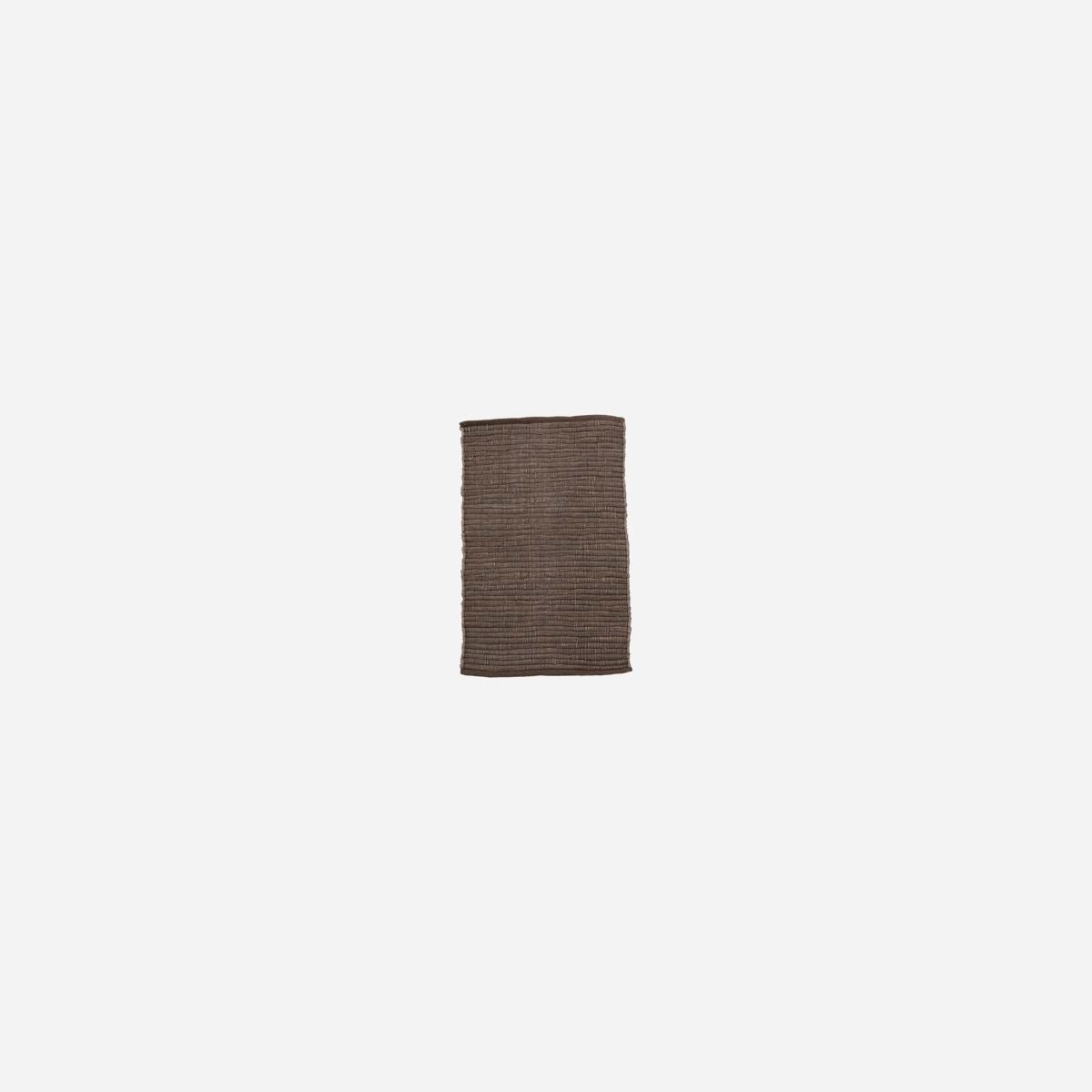 House Doctor Rug, Chindi, Brown-L: 90 cm, W: 60 cm