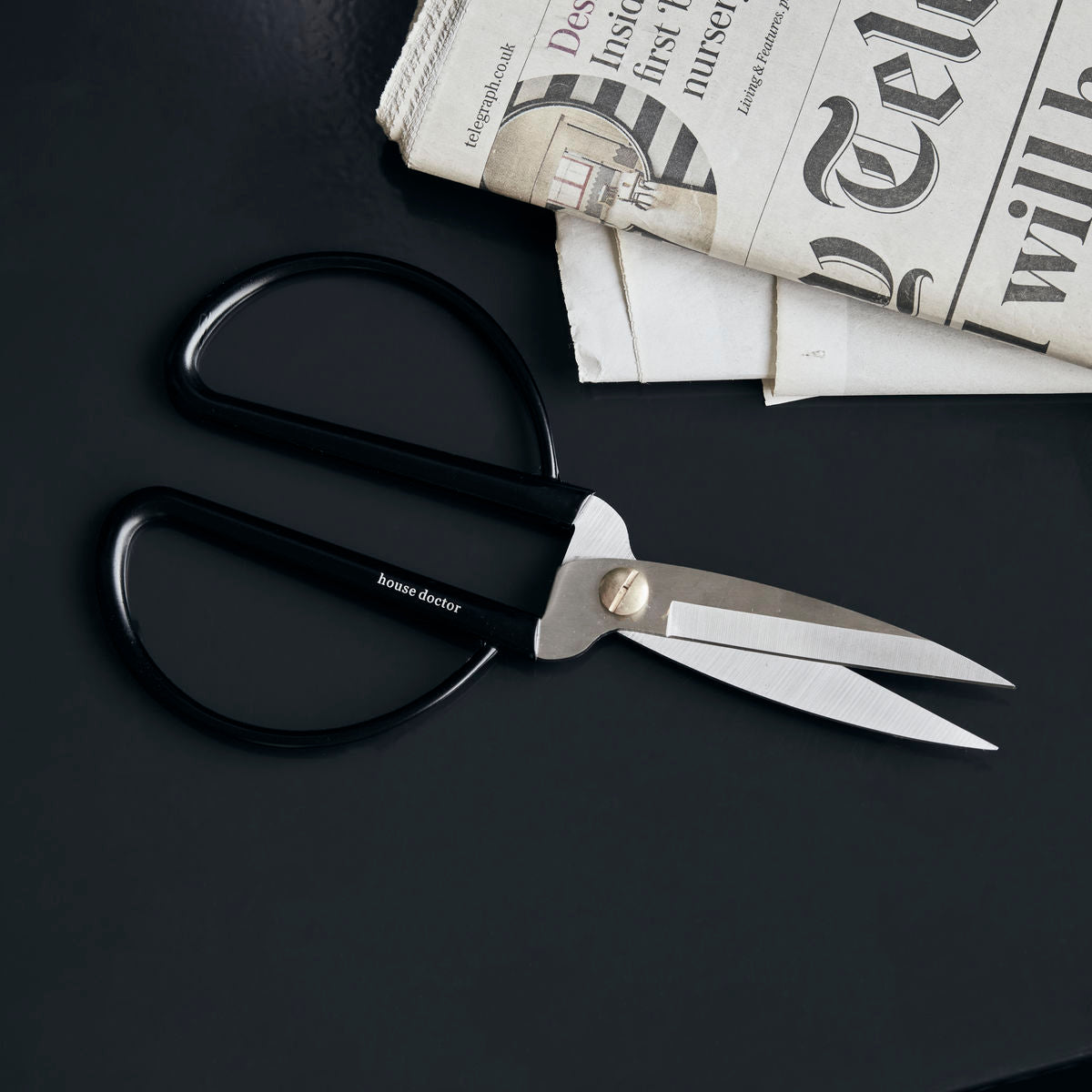 Huslege - saks, Shears, Black/Silver - L: 18,9 cm, W: 9,6 cm