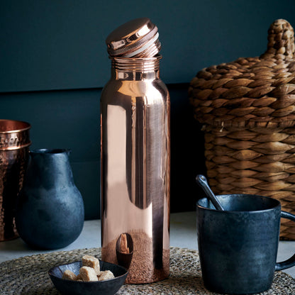 House Doctor-Bottle, Al, kobber-h: 28 cm, dia: 7,5 cm