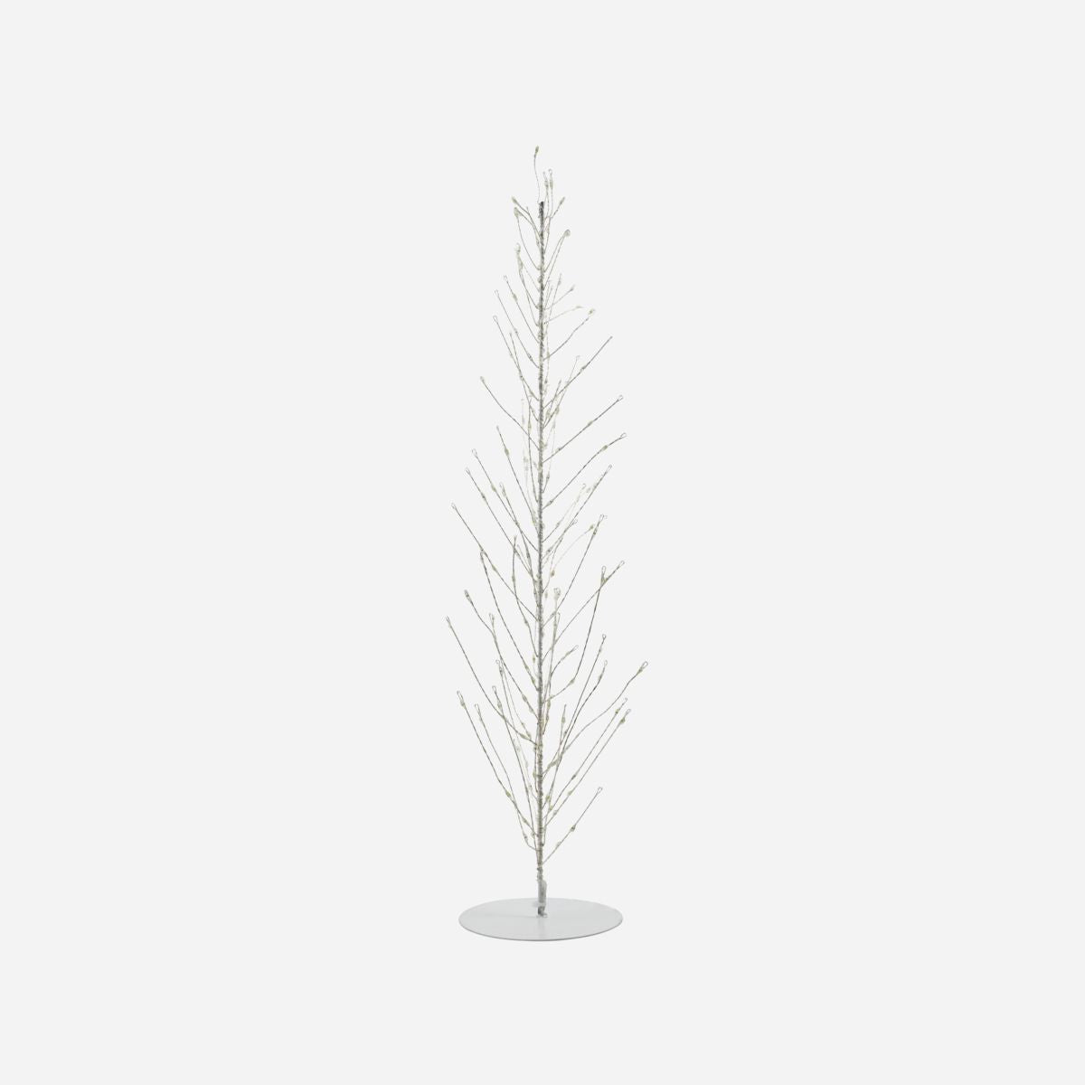 House Doctor Christmas Tree in Steel Wire, Glow, White-H: 60 cm, Dia: 12 cm
