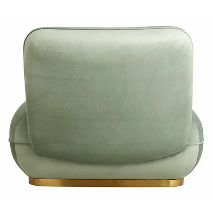 Nordal ISEO lenestol i velur - mintgrønn 101x99x79 cm