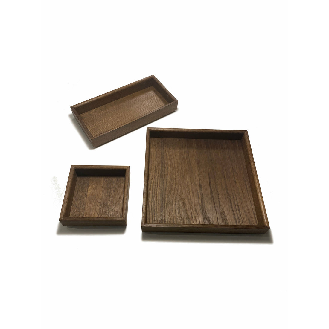 Langbo Stackable Tray Bundle - White Oiled Oak