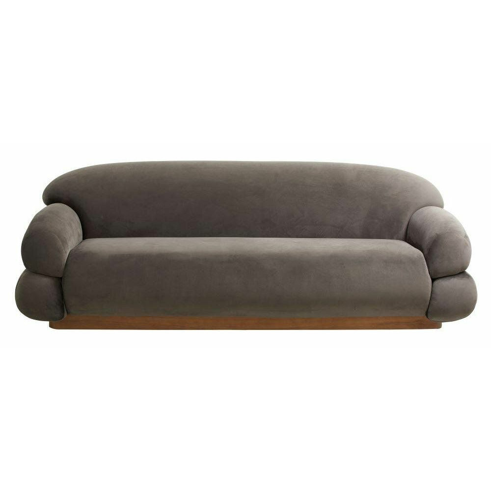 Nordal sofa sofa med velour cover - L214 cm - Hot Grey