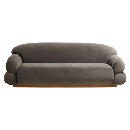 Nordal sofa sofa med velour cover - L214 cm - Hot Grey