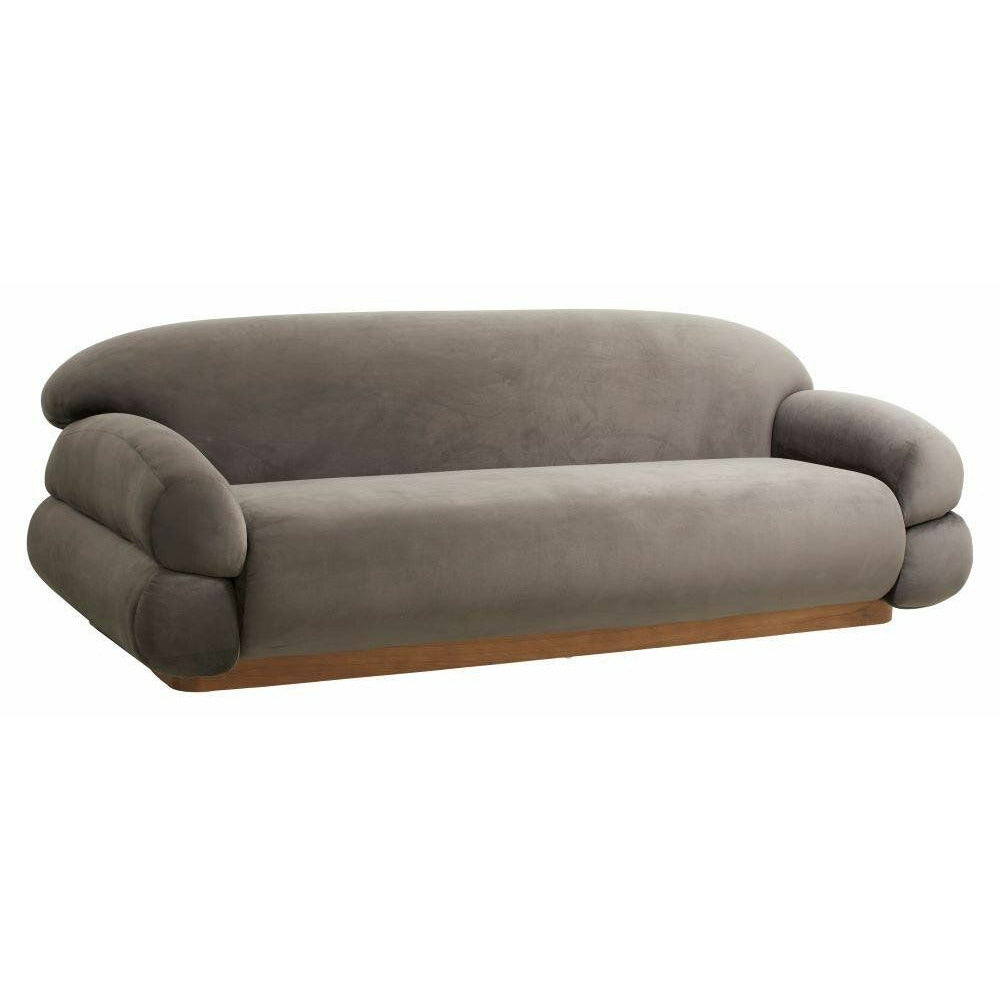 Nordal sofa sofa med velour cover - L214 cm - Hot Grey