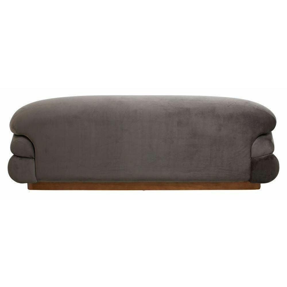 Nordal sofa sofa med velour cover - L214 cm - Hot Grey