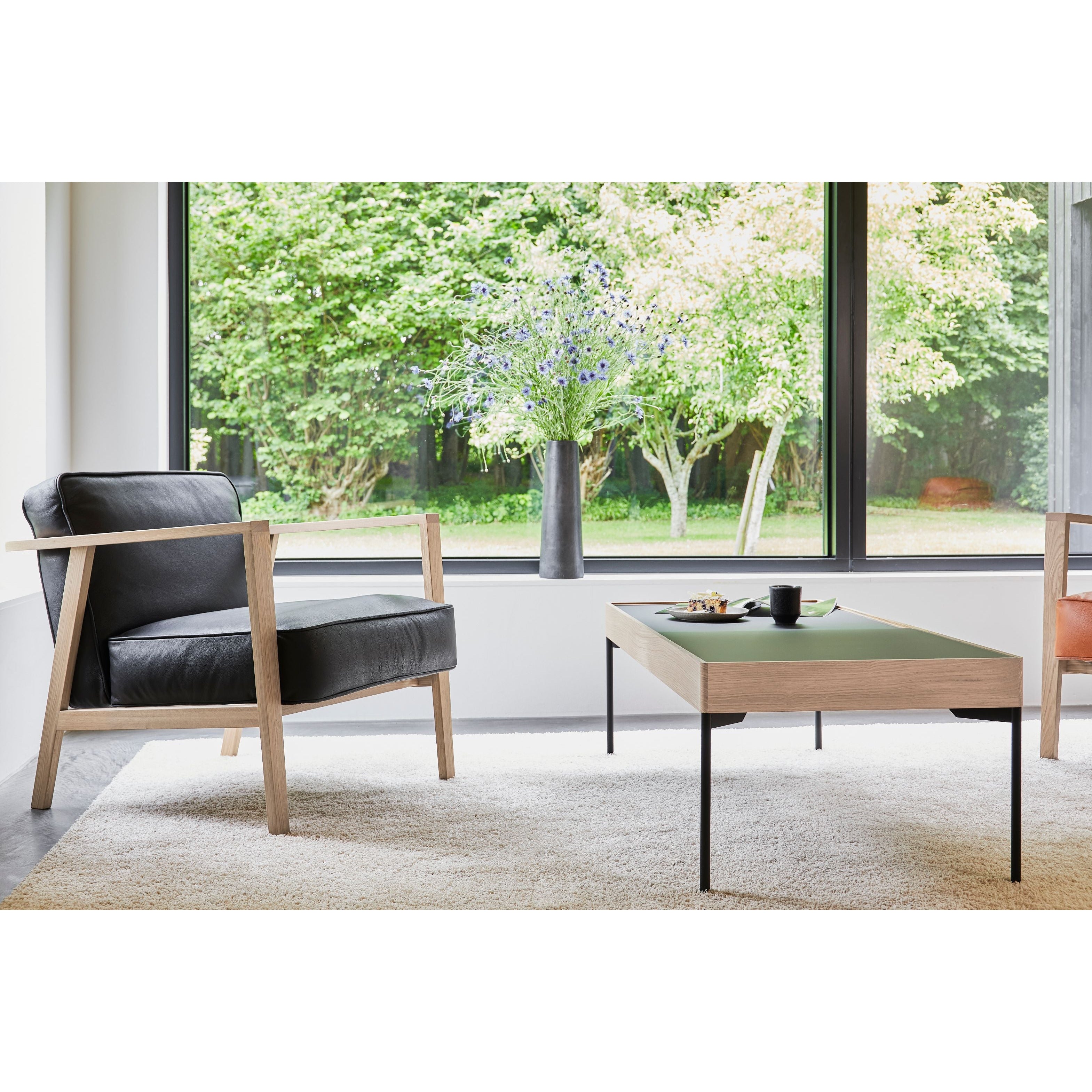 Andersen Furniture - LC1 Lounge Chair - Svart skinn/ramme i eik