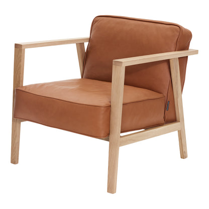 Andersen Furniture - LC1 Lounge Chair - Cognac Leather/Frame in Oak