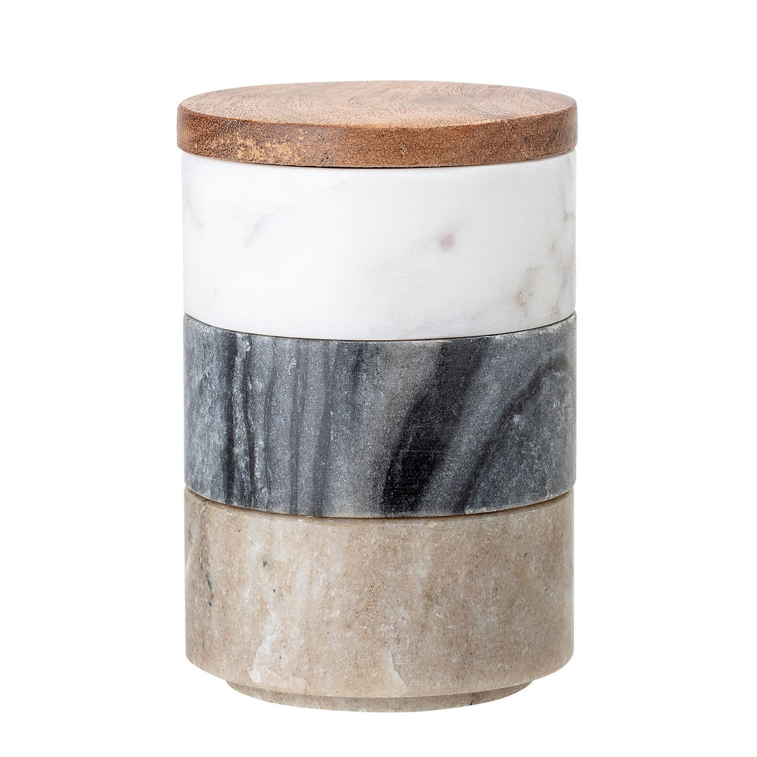 Kreativ samling mael pot m/lokk, hvit, marmor