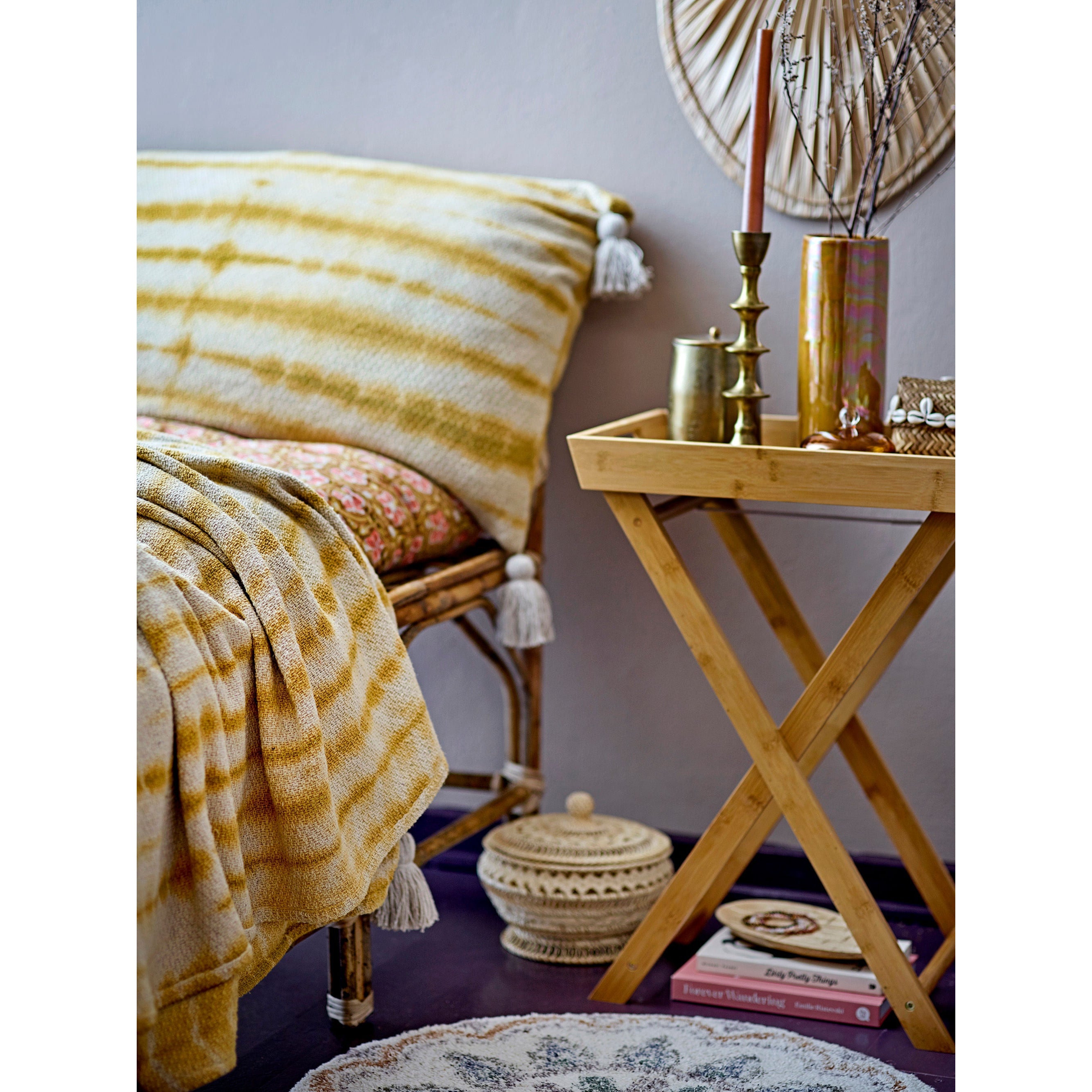 Bloomingville Seval Basket m/lokk, natur, bambus