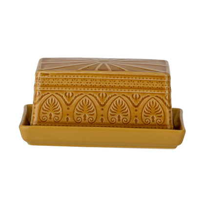 Bloomingville Rani Butter Box, gult, steingods