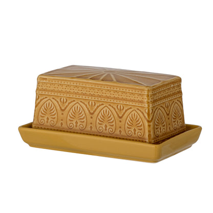 Bloomingville Rani Butter Box, gult, steingods