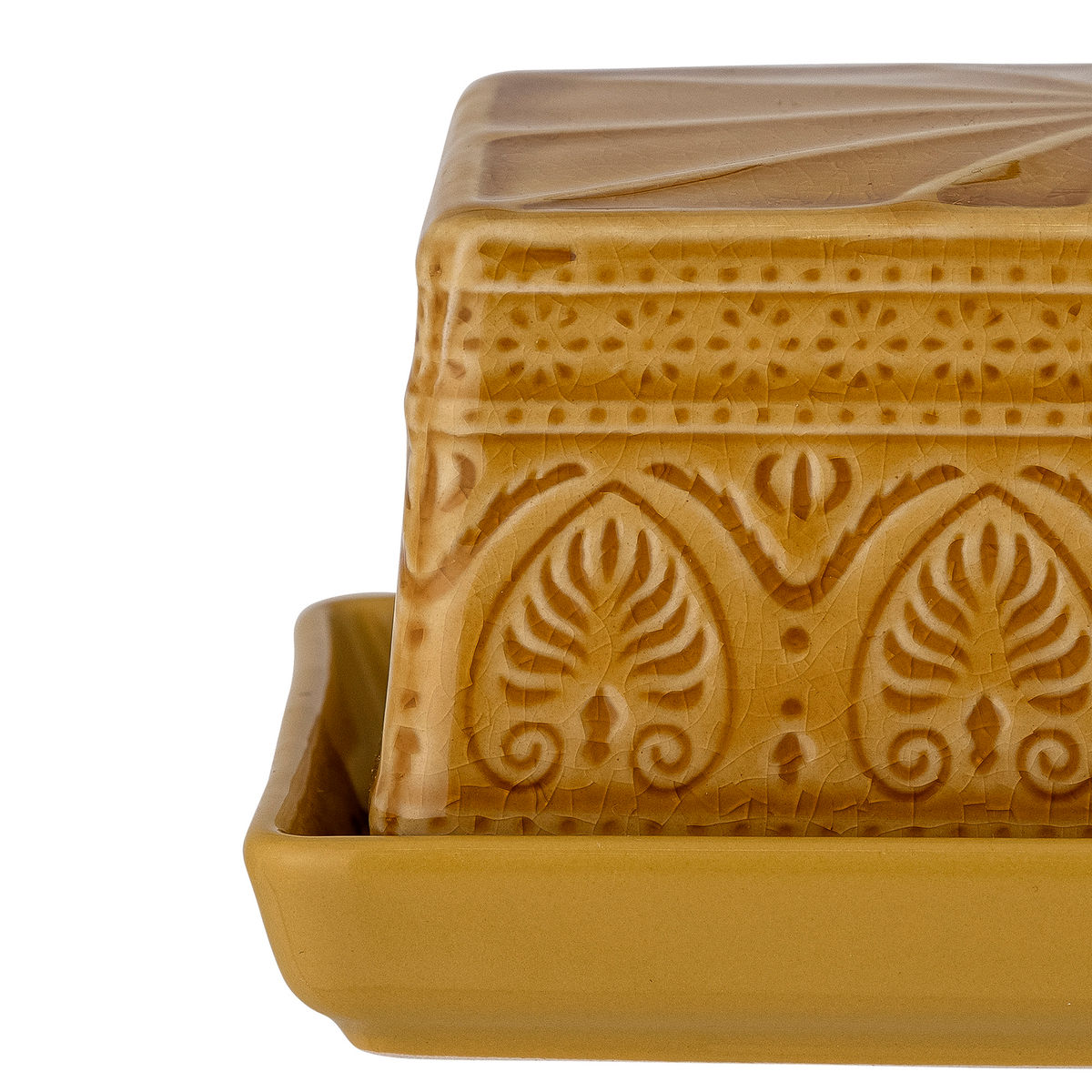 Bloomingville Rani Butter Box, gult, steingods