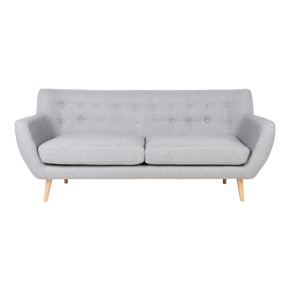 Monte 3 -Person Sofa - 3 personsofa, lysegrå med naturpap, HN1001