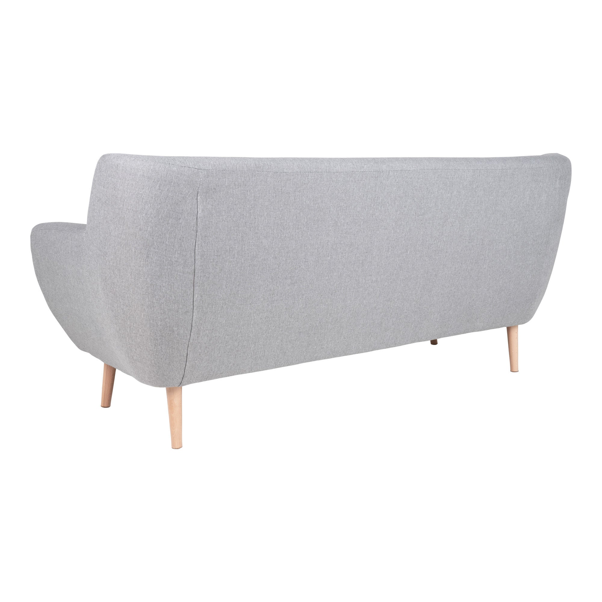 Monte 3 -Person Sofa - 3 personsofa, lysegrå med naturpap, HN1001