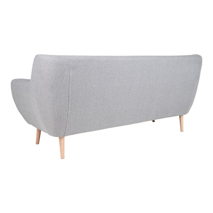 Monte 3 -Person Sofa - 3 personsofa, lysegrå med naturpap, HN1001