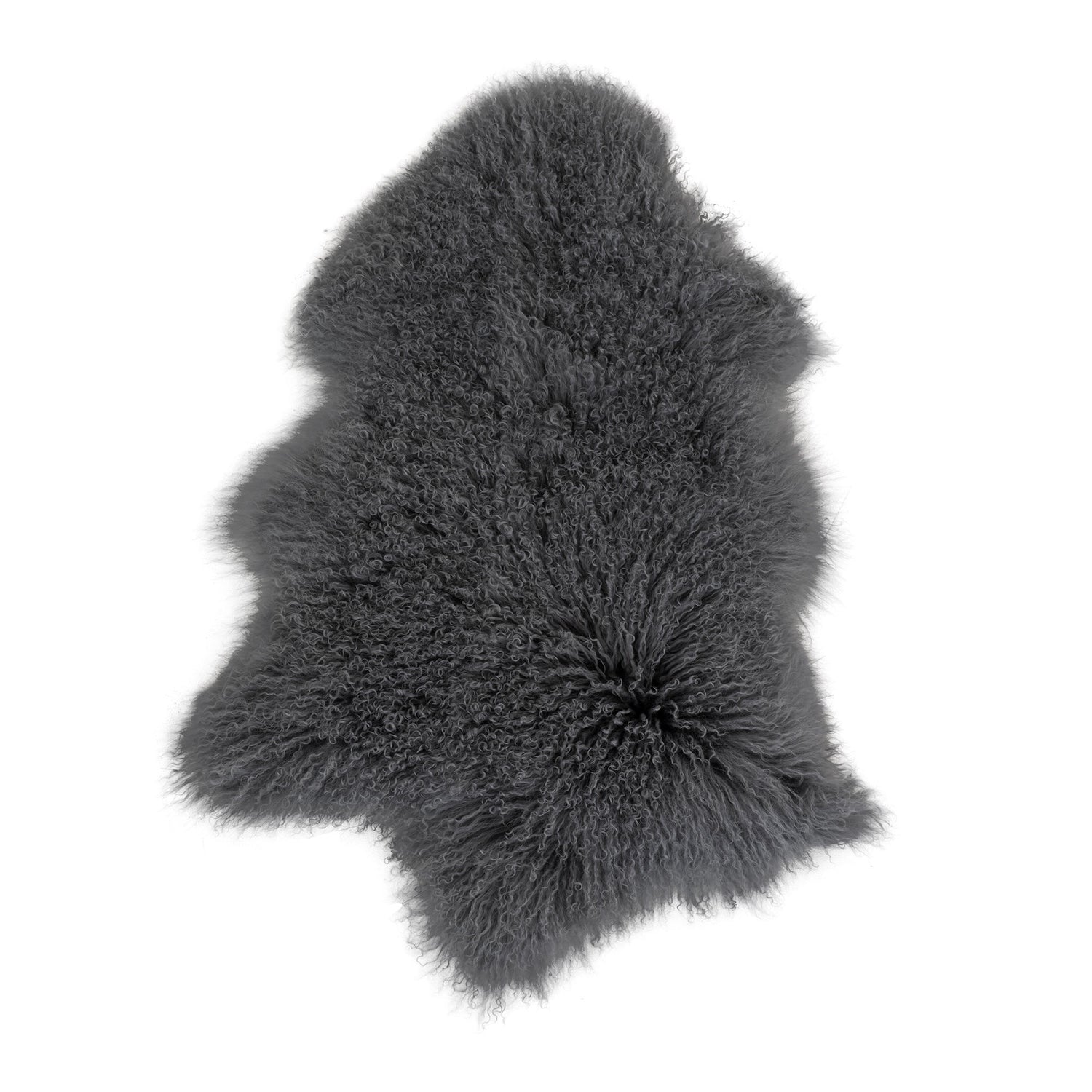 Mongolsk skinn - Mongolsk skinn, grått, 50x90 cm