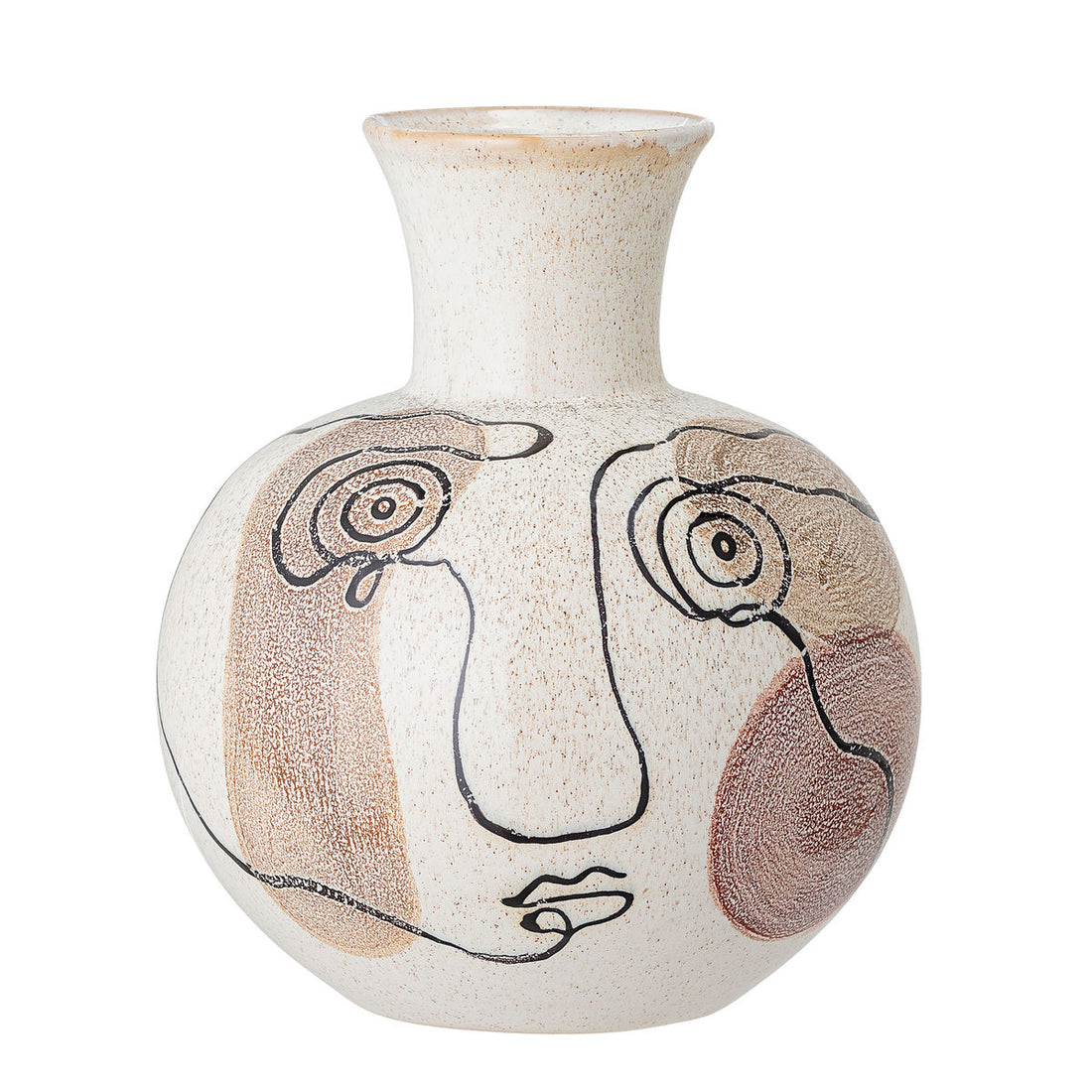 Bloomingville Irini Vase, White, Stoneware