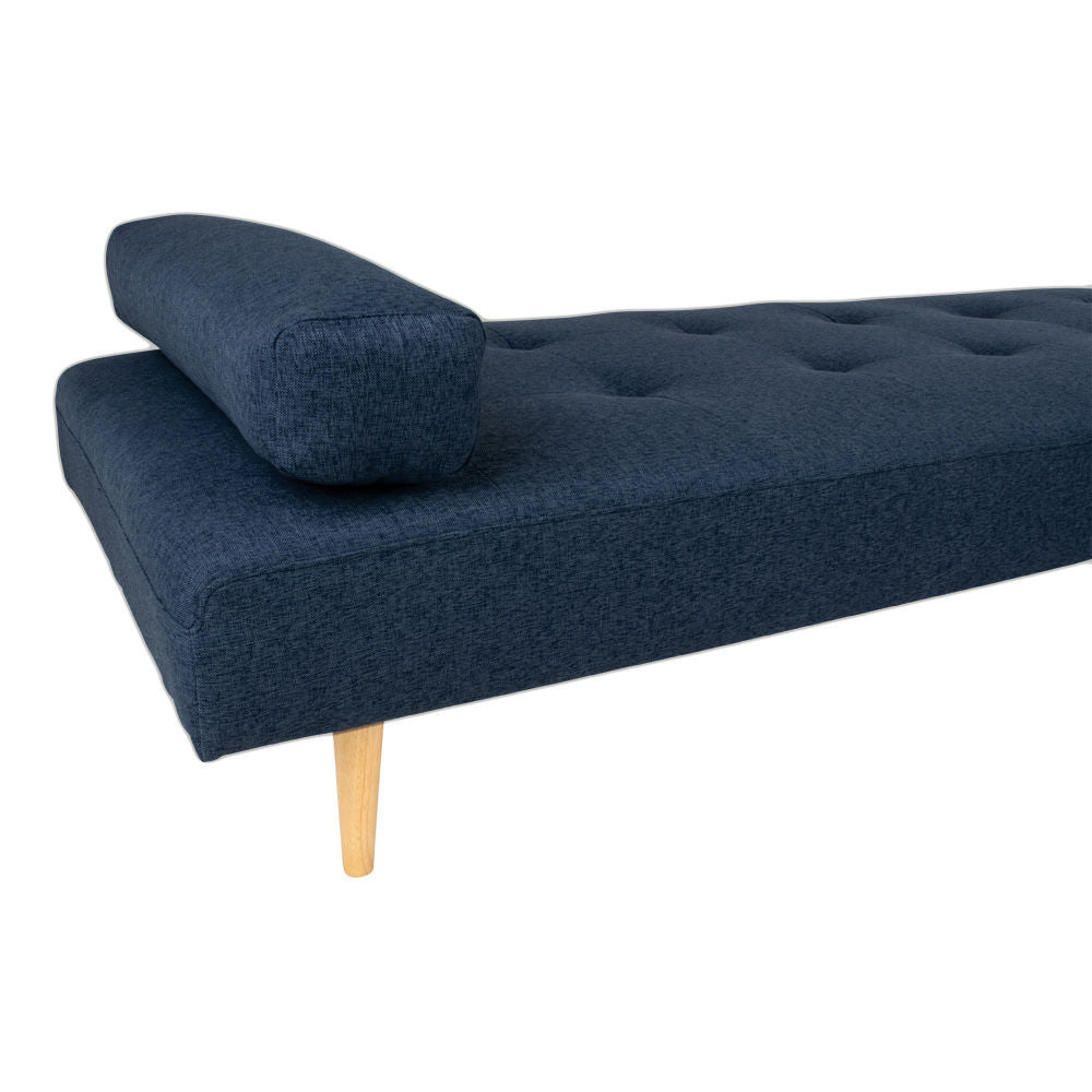 Capri Daybed - Daybed in Dark Blue With Nature Wooden Ben, HN1003 - 1 - PCS