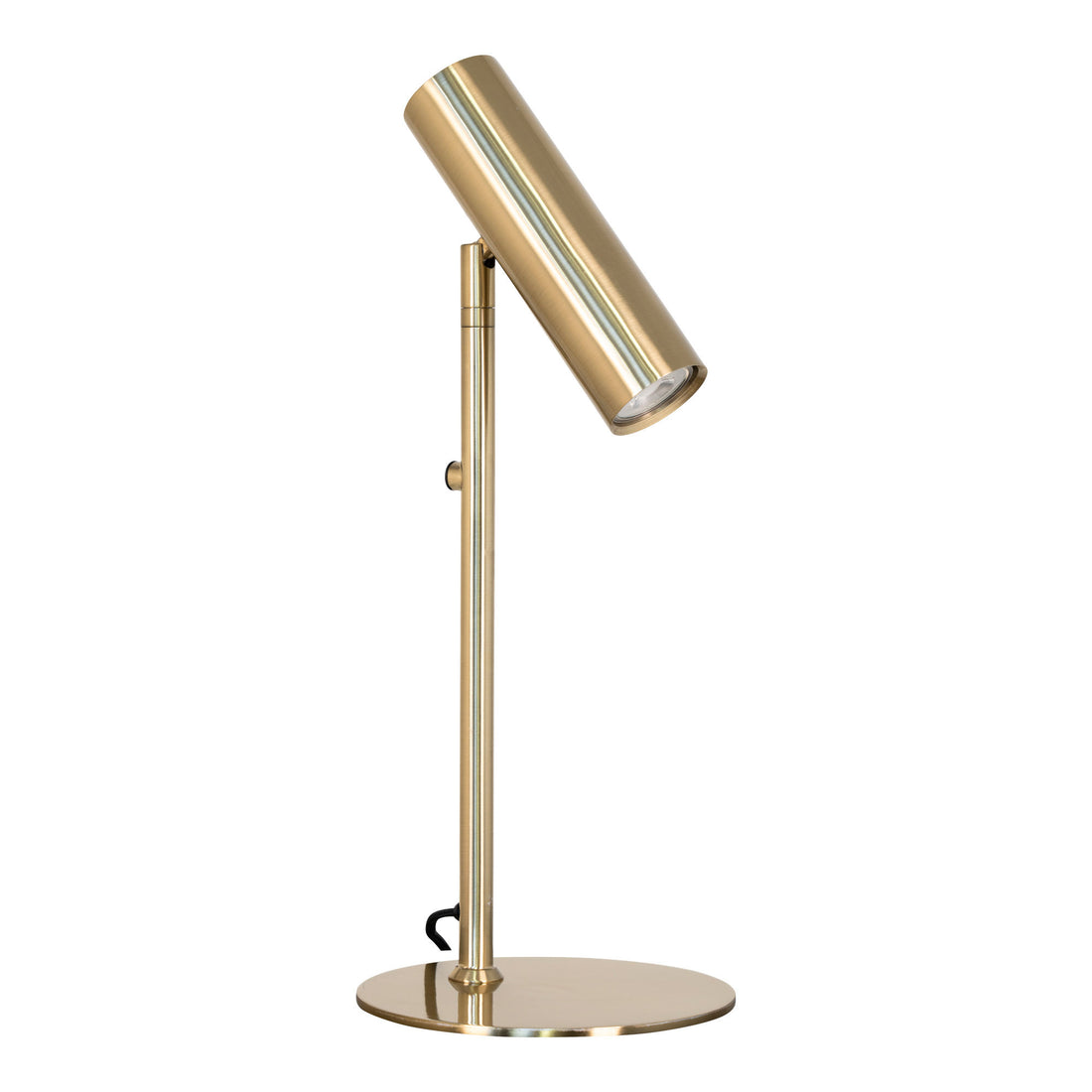 Paris bordlampe - lampe i messing med stoffledning på 200 cm pære: GU10/5W LED IP20 - 1 - PCS