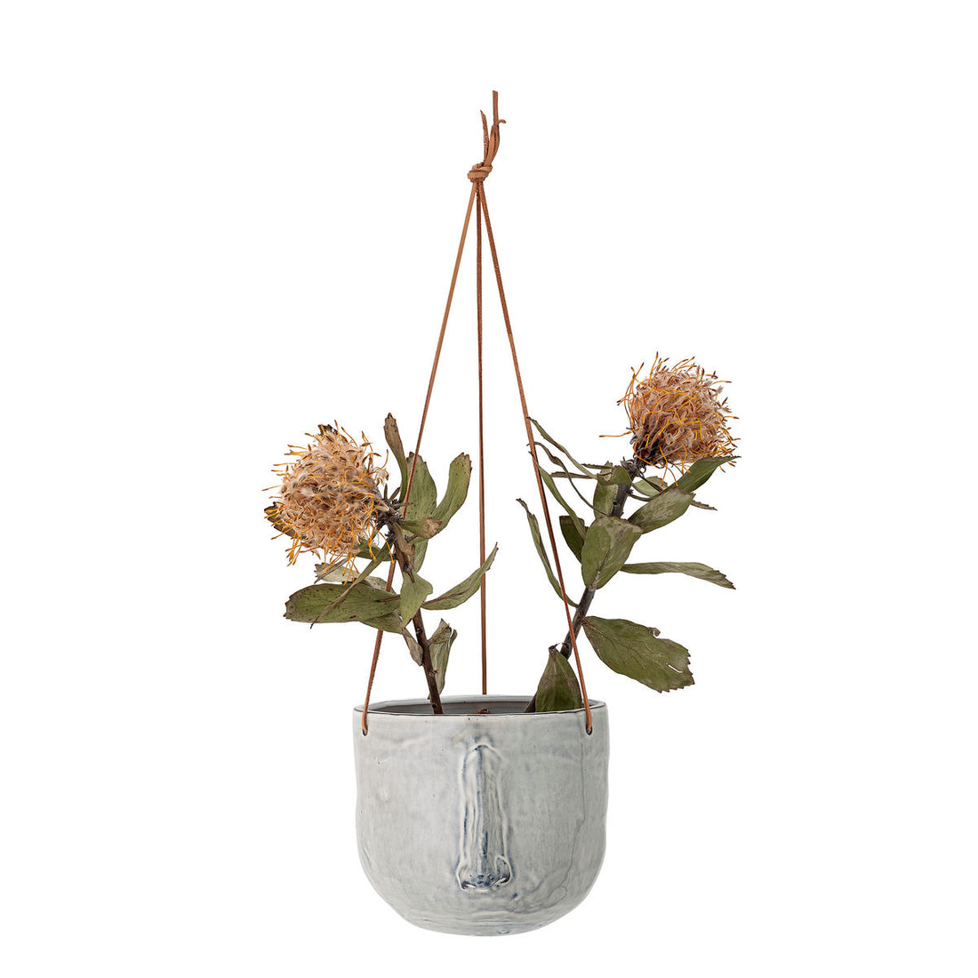 Bloomingville Ileana Hanging Herb Pot, Gray, Stoneware