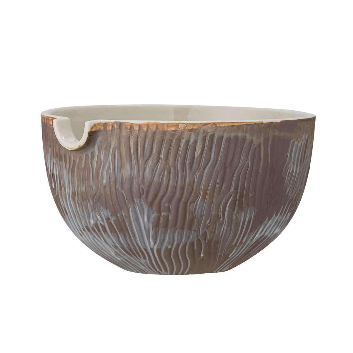 Bloomingville Toula Bowl, Brown, steingods