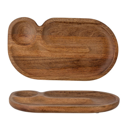 Creative Collection Saben serveringsfat, brun, mango