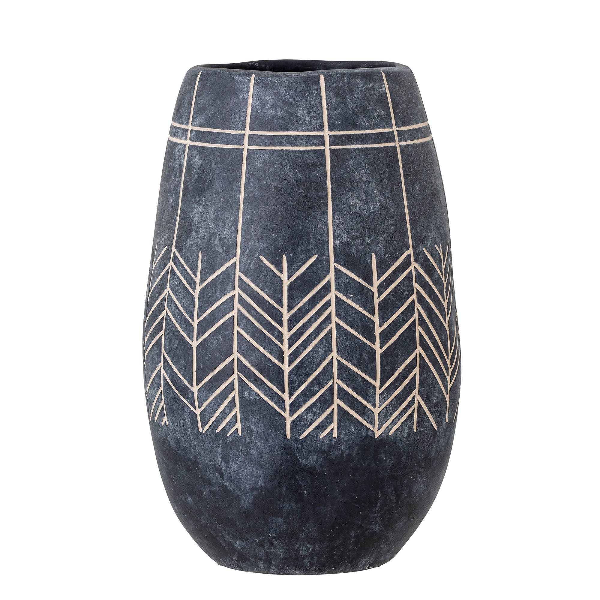Bloomingville Mahi Deco Vase, Sort, Keramik