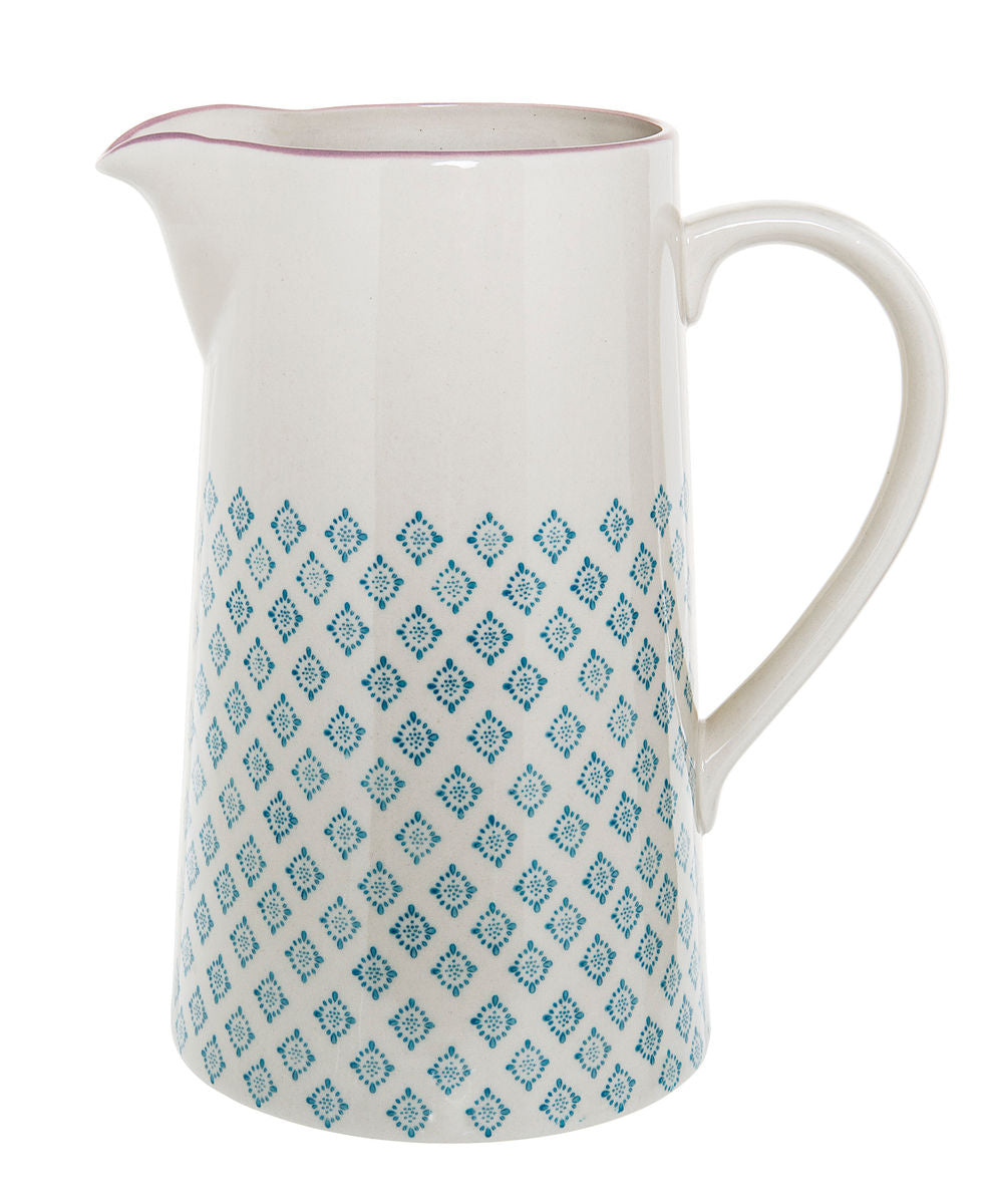 Bloomingville Patrizia pitcher, blått, steingods