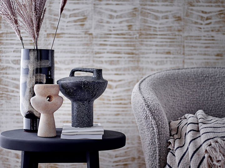 Bloomingville Vefa Vase, Sort, Terrakotta - Bloomingville - DesignGaragen.dk