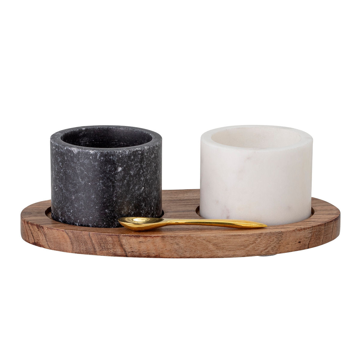 Bloomingville Florio Salt &amp; Pepper var, svart, marmor