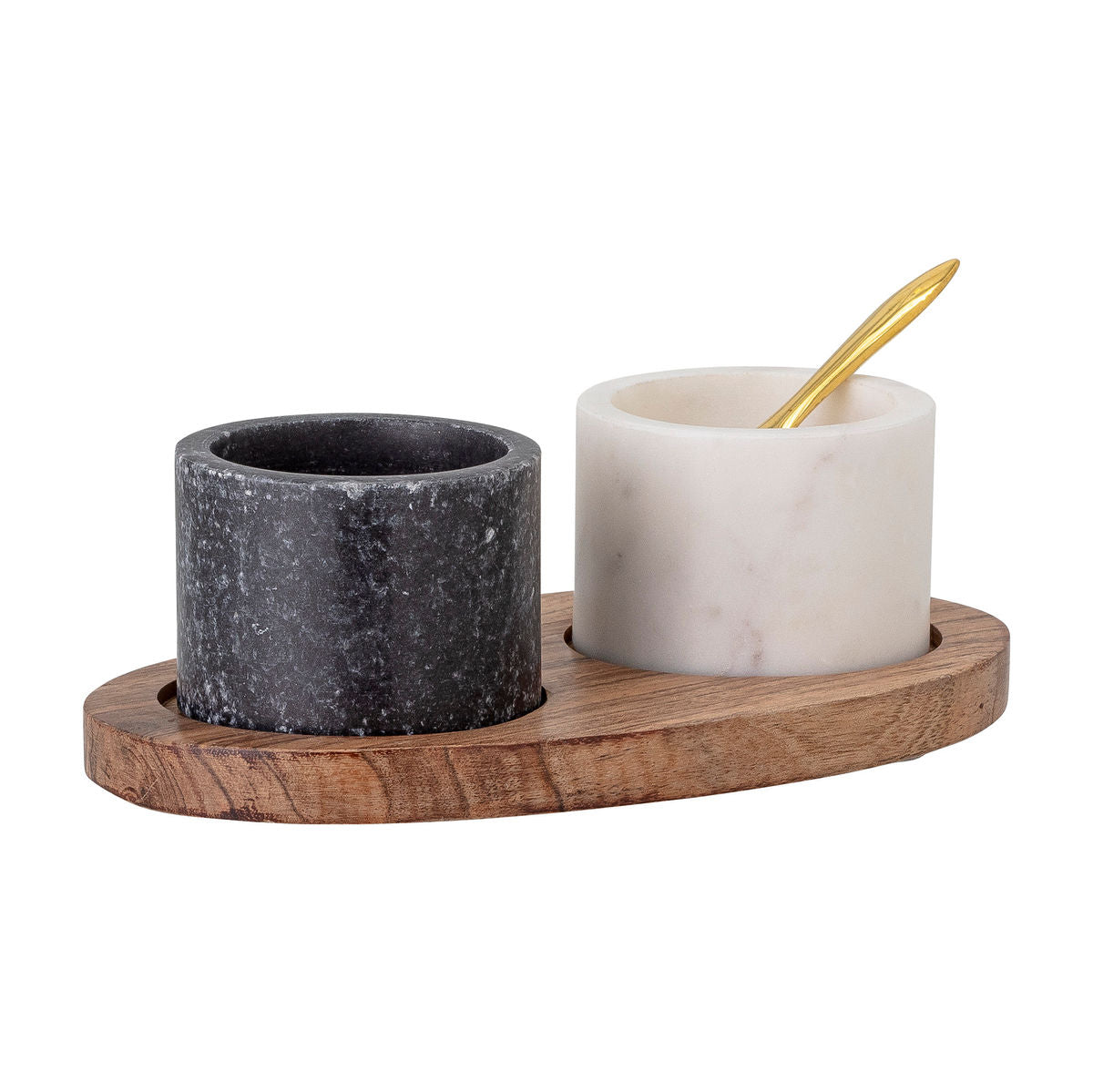 Bloomingville Florio Salt &amp; Pepper var, svart, marmor