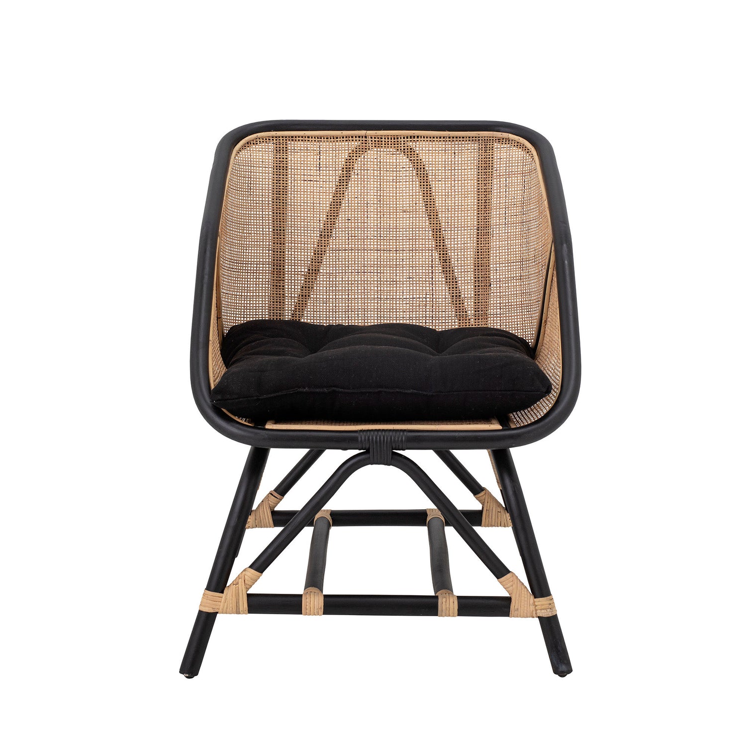 Bloomingville Loue Lounge Stol, Sort, Rattan - Bloomingville - DesignGaragen.dk