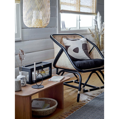 Bloomingville Loue Lounge Stol, Sort, Rattan - Bloomingville - DesignGaragen.dk