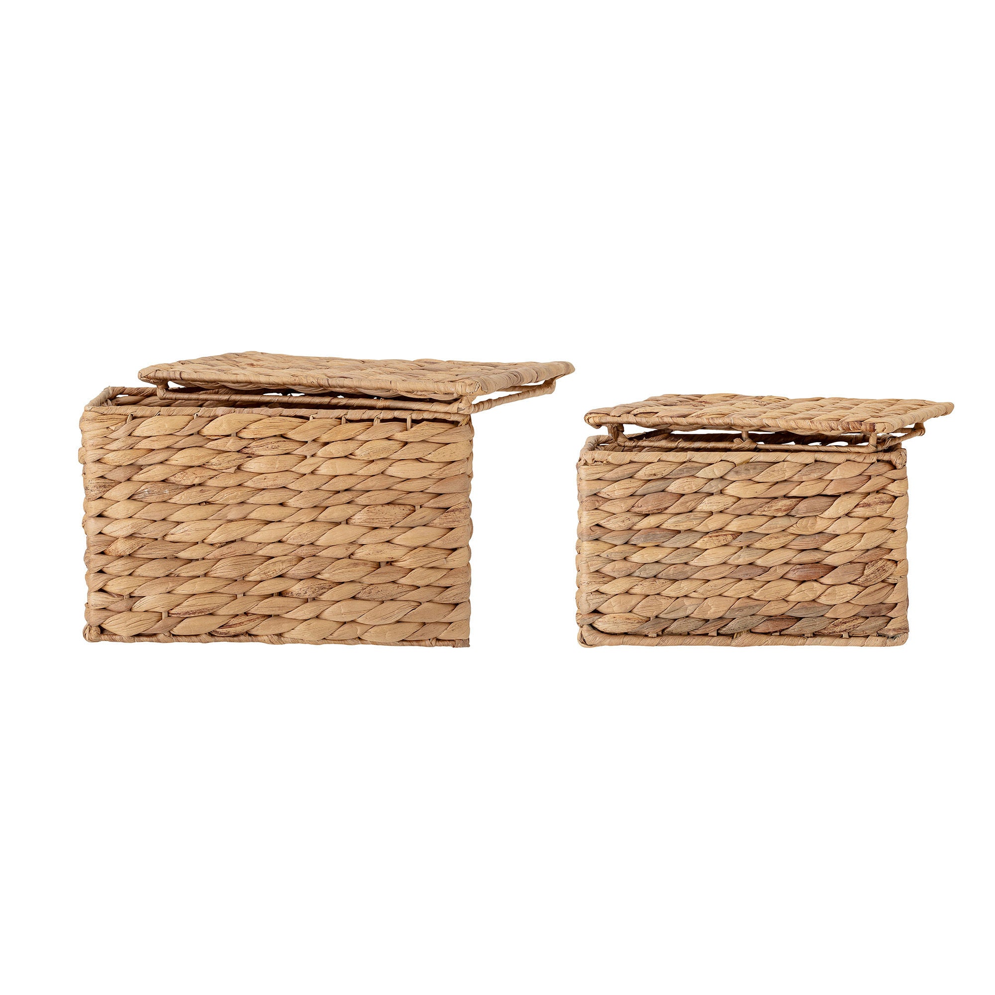 Bloomingville Gils Basket m/lokk, natur, Vandhyacinth