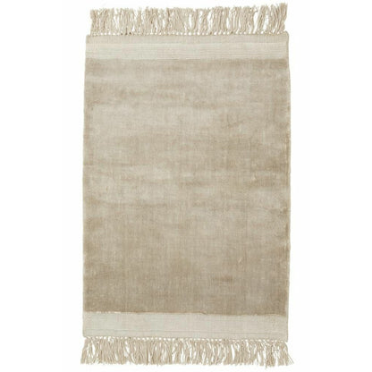 Nordal Filuca skinnende teppe med frynser - 160x240 - beige