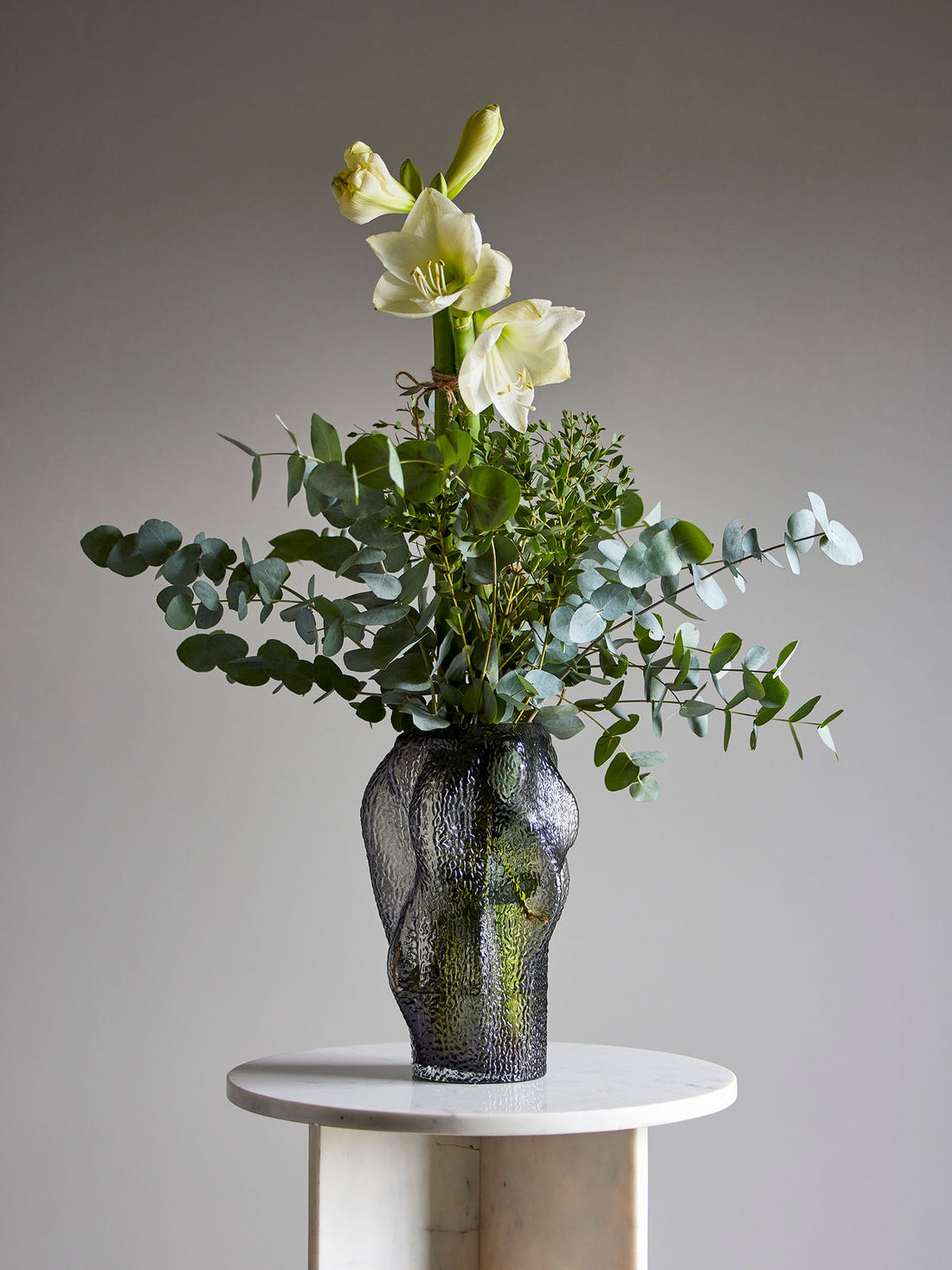Bloomingville Khalid vase, grå, glass