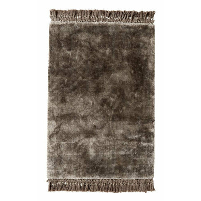 Nordal edel teppe med frynser - 160x240 - varm grå