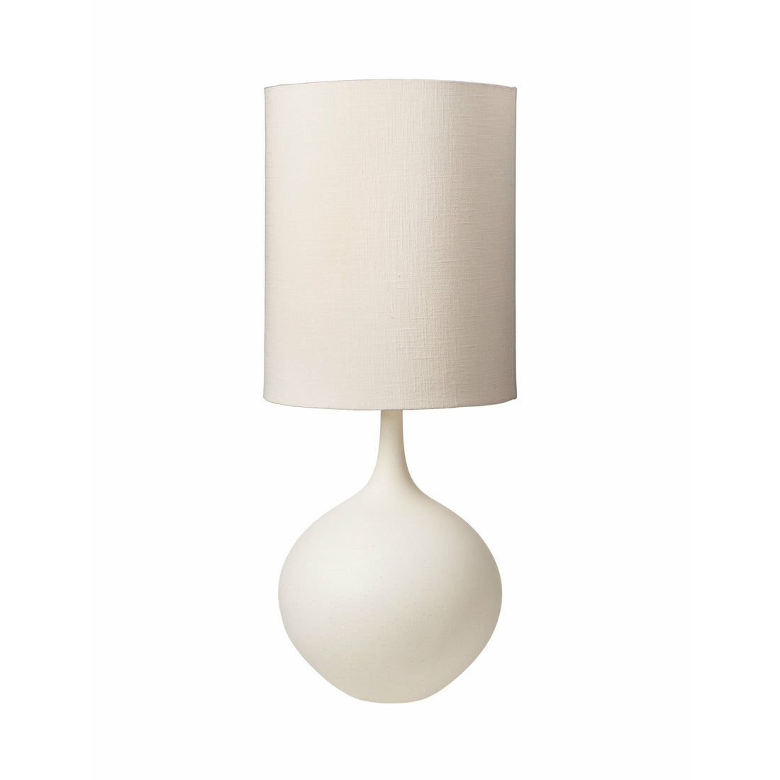 Koselig levende Bella Ceramic Lamp w. skygge - melk*
