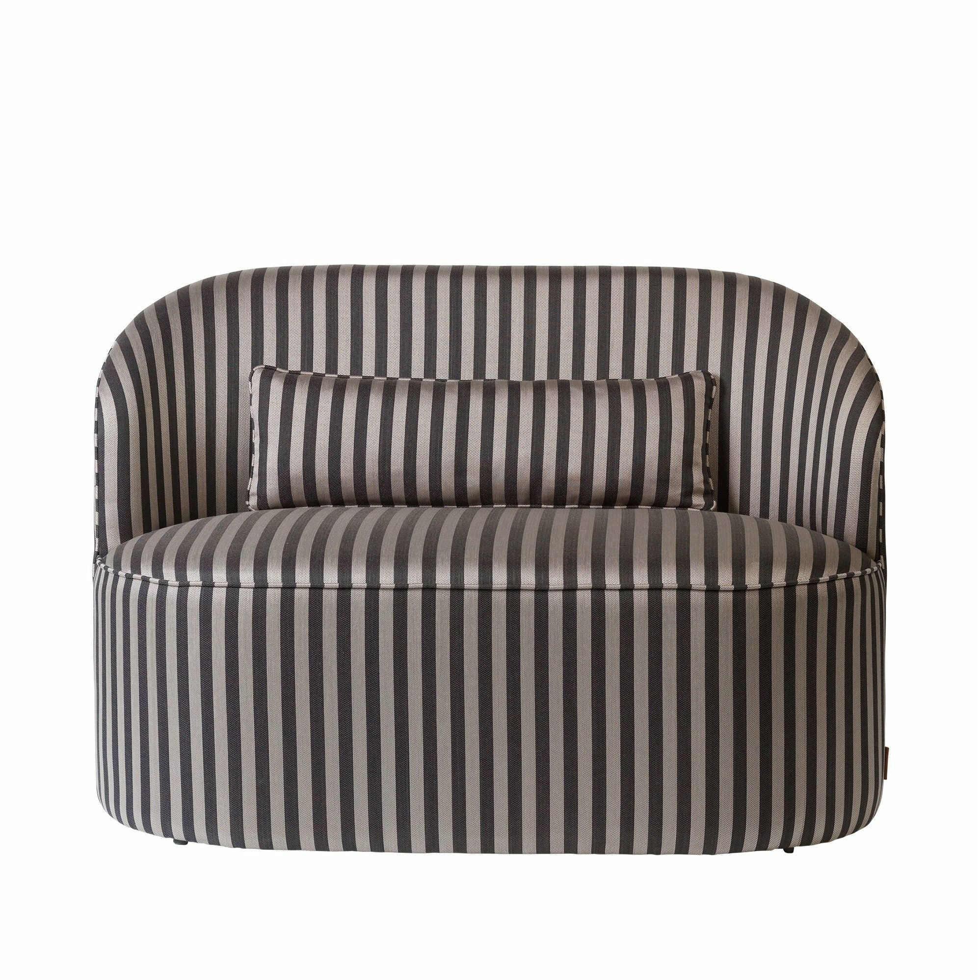 Koselig levende Effie Couch - Stripete grått
