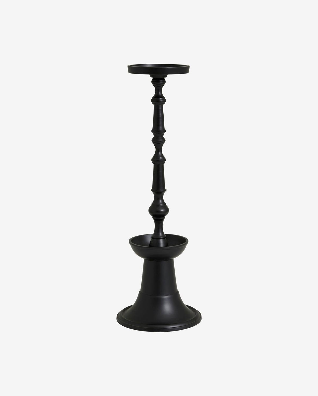 Flores High Candlestick for å blokkere stearinlys - H48 cm - svart