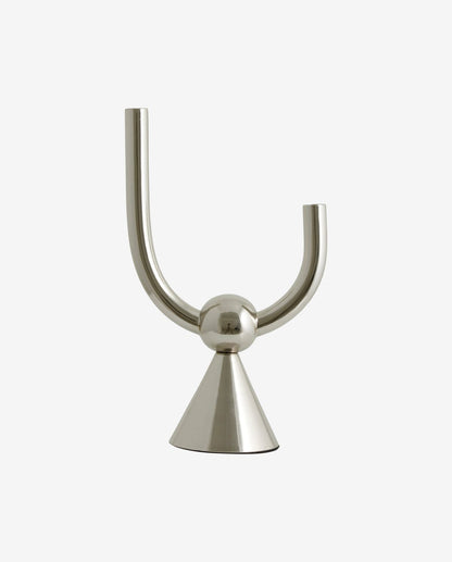 Nordal A/S Corfu Candle Holder - Chrome Finish