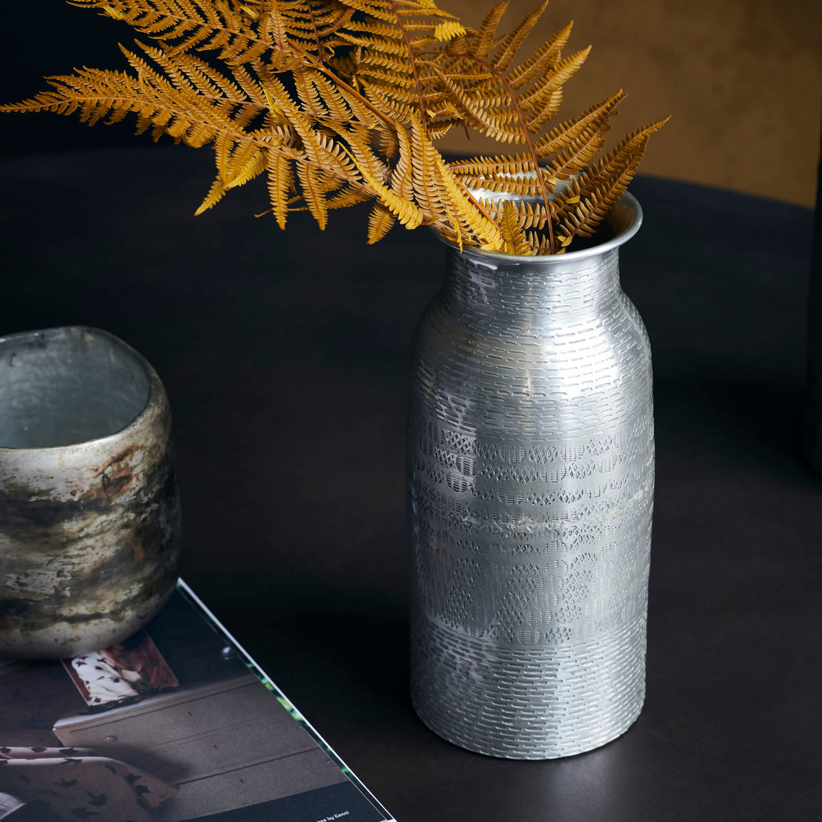 Huslege vase, fenja, antikk sølv