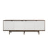 Andersen Furniture S1 sideboard - L200xD50xH68 cm - valnød med hvide låger - DesignGaragen.dk.