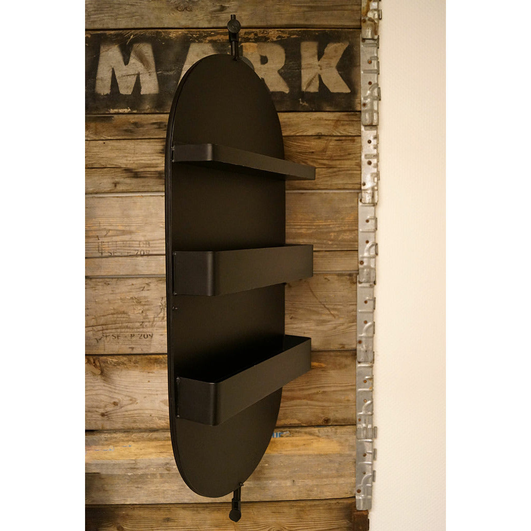Varemerke levende David Swivel Mirror med hyller