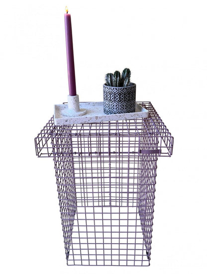 Kalager Design Wire Stool, Pastell Violet