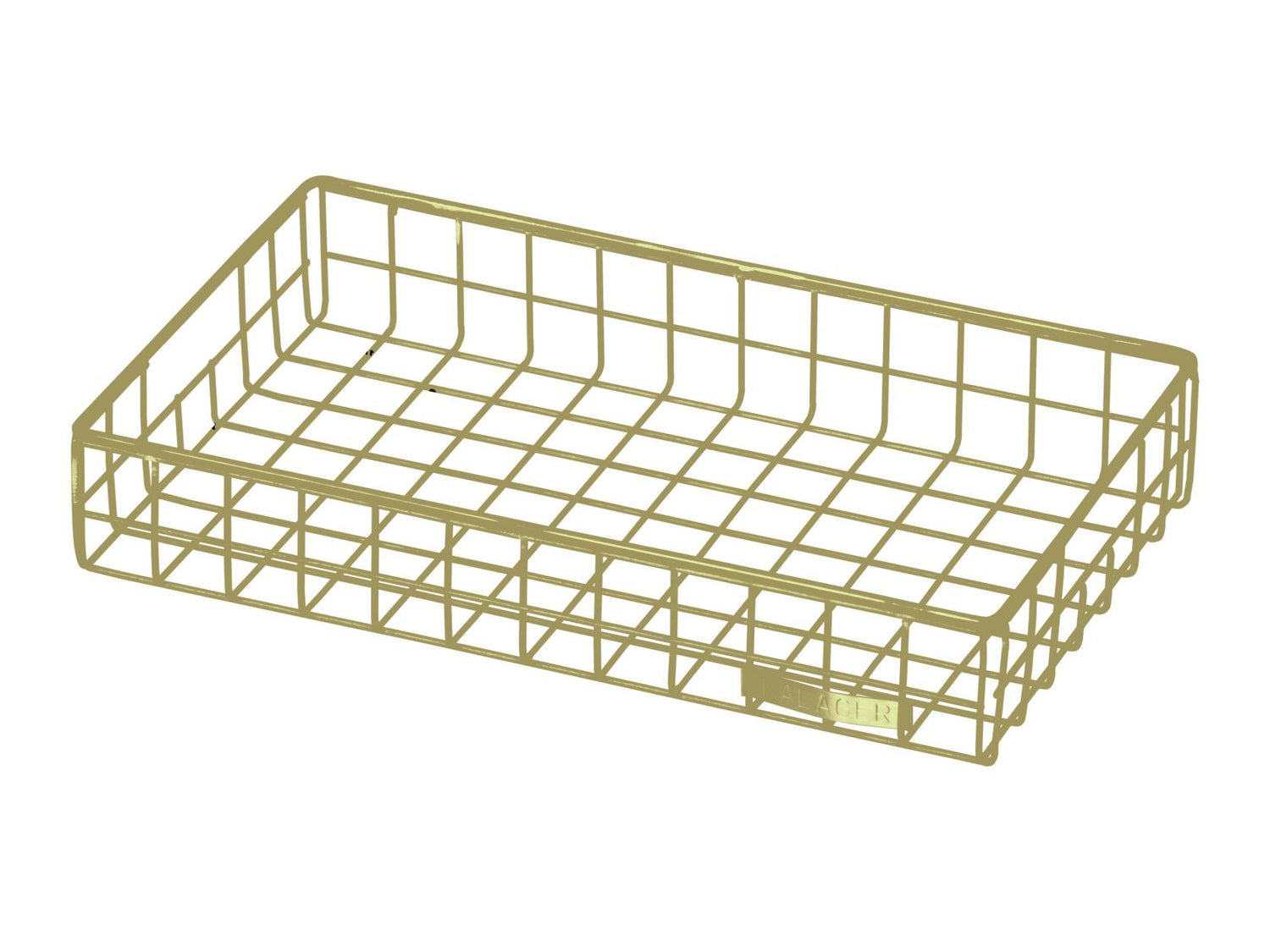 Kalager Design Wire Tray, liten, grønn beige